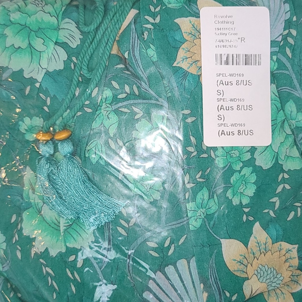 New spell designs revolve seashell green gown S - Picture 3 of 14